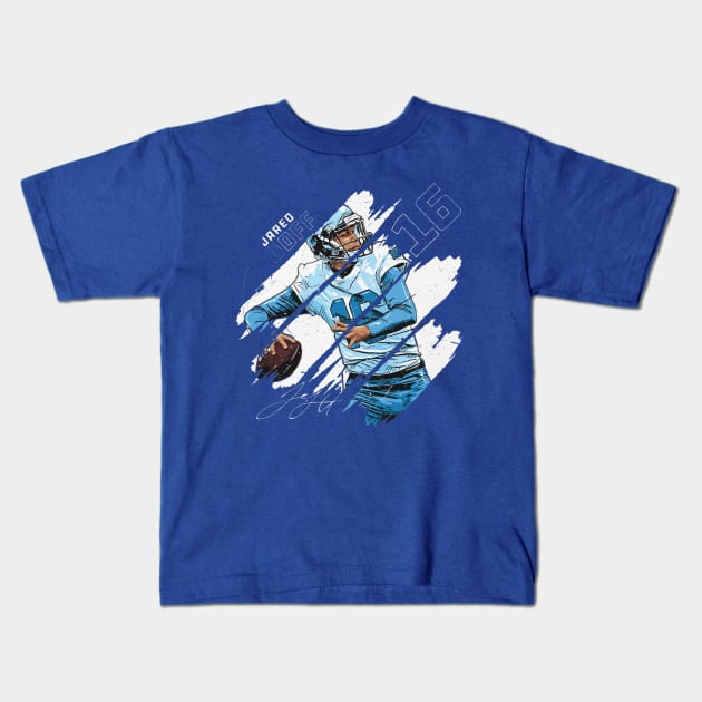 Jared Goff Detroit Stripes Kids T-Shirt by Buya_Hamkac